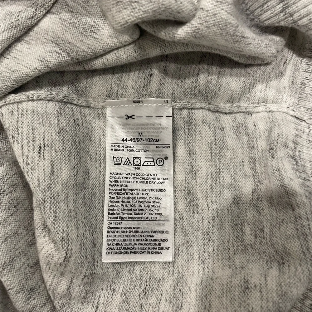 Banana Republic | Men’s Gray and Yellow Striped Sweater | size M | 100% cotton - Picture 5 of 5